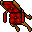 red cushioned chair